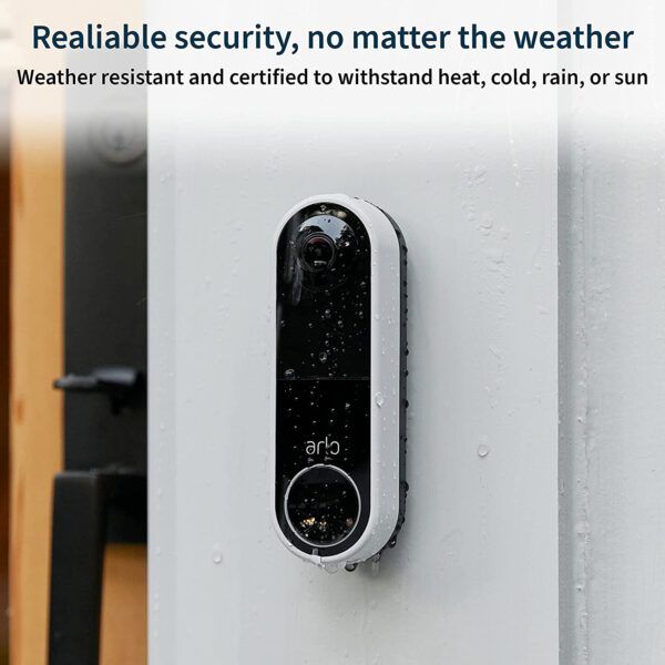 Arlo Essential Wireless Doorbell Camera - Water resistant