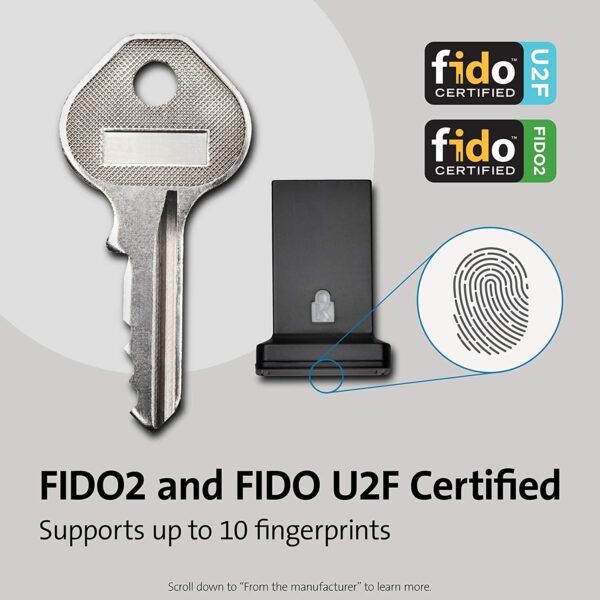 Kensington FIDO USB Fingerprint Reader Key 03