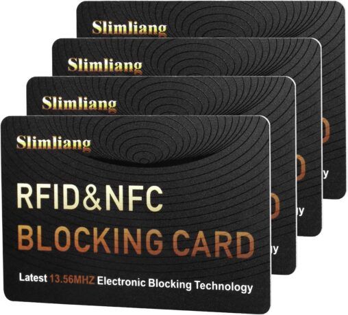 Carte Blocco RFID (10 Pezzi) – Proteggi Portafoglio Da Letture NFC/contactless – Sottili E Testabili, Colore Grigio
