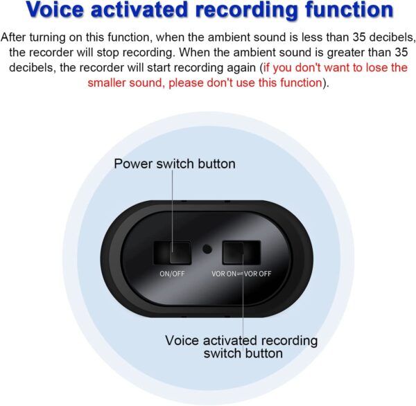 Sttwunake Small Magnetic Voice Recorder - 04