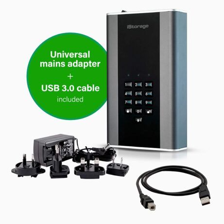 iStorage Secure Encrypted Portable Hard Drive - SpyCamCentral