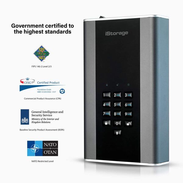 iStorage Secure Encrypted Portable Hard Drive - 08