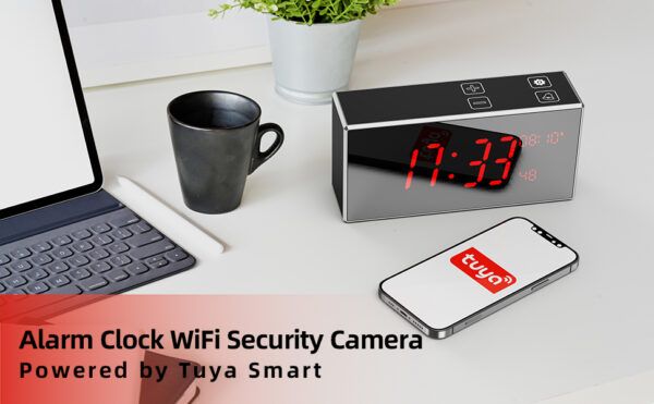 Balugina WiFi Alarm Clock Spy Camera 08
