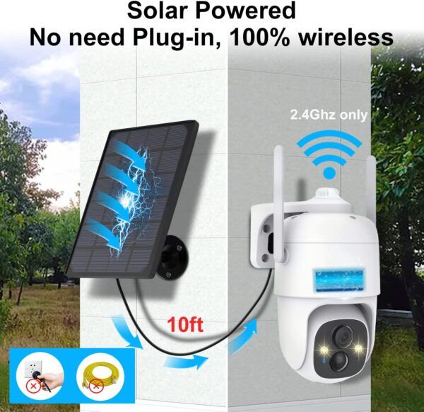Escanu Wireless Solar Powered Security Camera 02