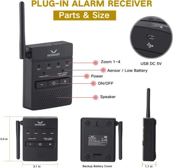 Hosmart Driveway Wireless Alarm Sensor 08