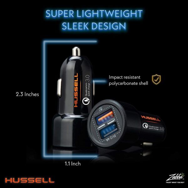 Hussell USB Car Charger Adapter 08