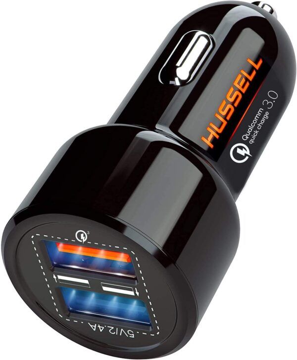 Hussell USB Car Charger Adapter