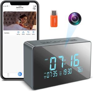 Jowows Hidden Camera Clock