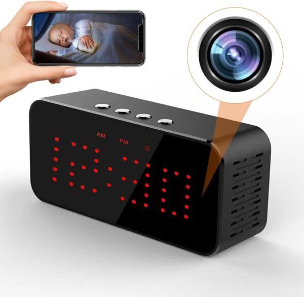 Miuyogern Alarm Clock Hidden Spy Camera