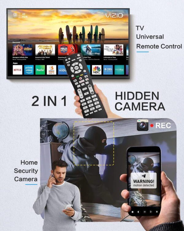 Obdeprlone TV Remote Control Hidden Camera 03