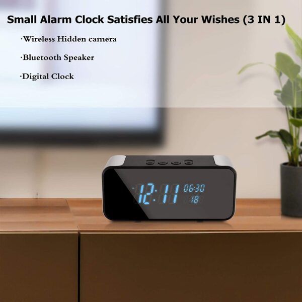 Pragovle Alarm Clock WiFi Spy Camera 03