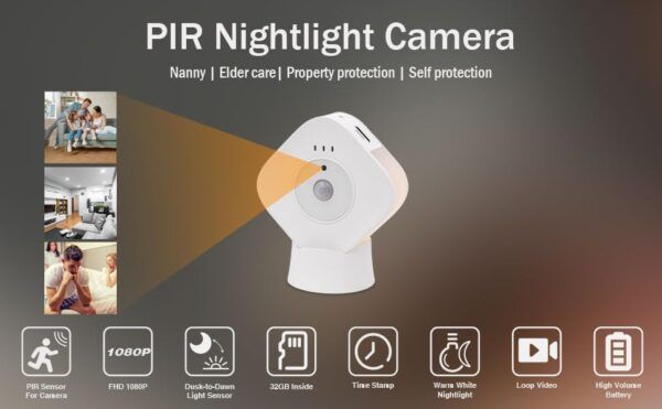Sheawasy Nightlight Spy Camera 08
