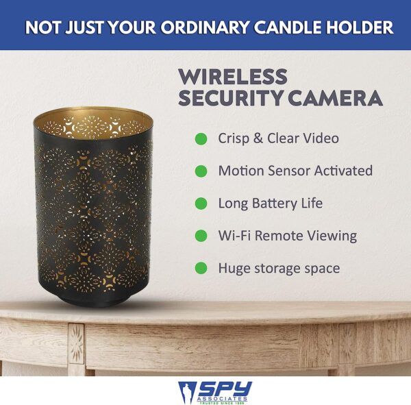 SpyMax Candle Holder Hidden Camera 03