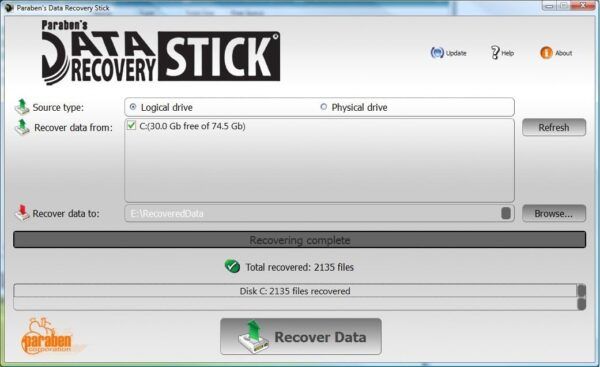 PBN TEC Deleted Data Recovery Stick Windows 03